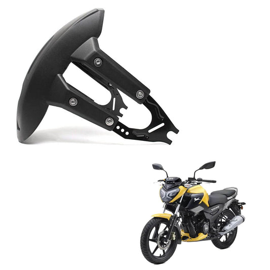 Vagary Motorcycle Rear Mud Guard Splash Guard For TVS Raider 125 (Black)