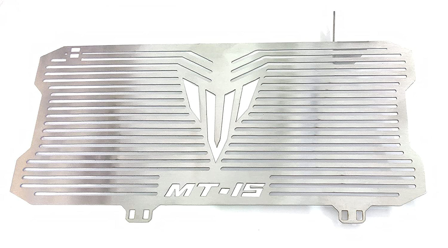 Vagary Stainless Steel Motorcycle Radiator Guard Protector Grill for MT15