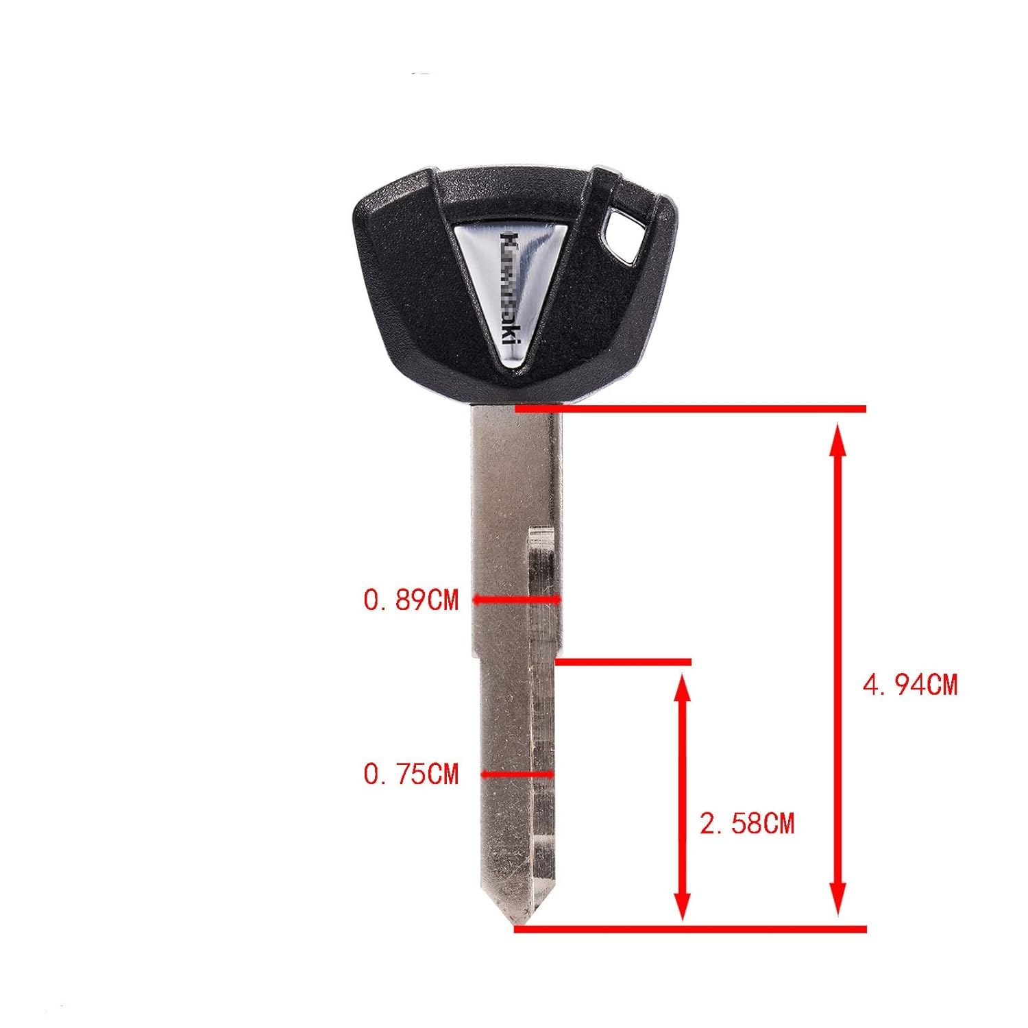 Vagary Blank Blade Uncut Bike Key for Kawasaki Z650 Z900 Z1000 Ninja ZX-6R ZX-7R ZX-9R ZX-10R ZX-12R ZX-14R (Pack of1)