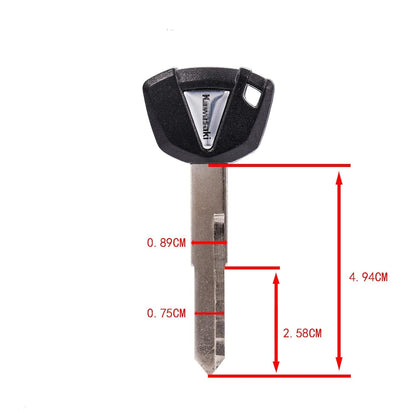 Vagary Blank Blade Uncut Bike Key for Kawasaki Z650 Z900 Z1000 Ninja ZX-6R ZX-7R ZX-9R ZX-10R ZX-12R ZX-14R (Pack of1)