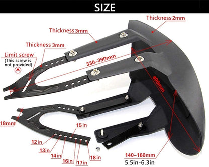 Vagary Motorcycle Rear Mud Guard Splash Guard for All Bikes
