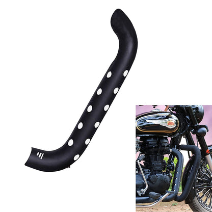 Vagary Matte Bend Pipe Heat Shield Cover for RE Bullet Classic 350 Exhaust Heat Shield (Black)