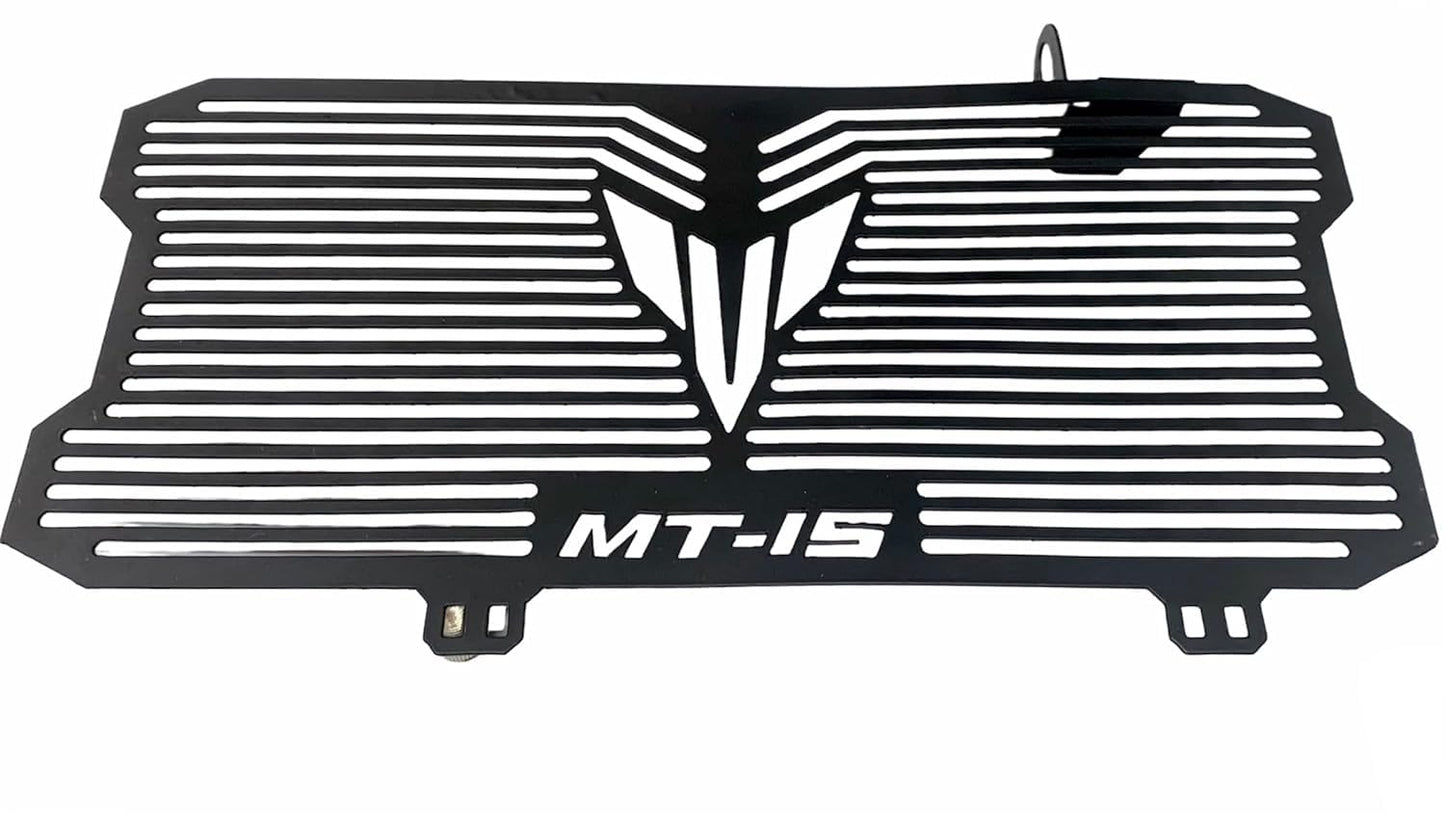 Vagary Stainless Steel Motorcycle Radiator Guard Protector Grill for MT15 (Black)