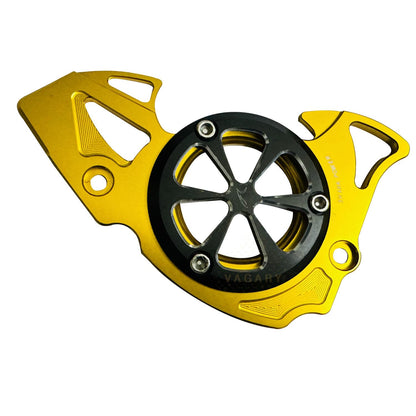 Vagary CNC Aluminum Front Chain Sprocket Cover for Yamaha R15 V4, V3, R15M, MT 15 (GOLDEN)