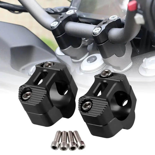 Vagary Universal Handlebar Riser/Raiser Handle Clamps Riser For All Bike(Black)