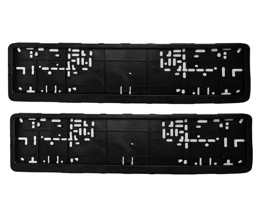VAGARY STANDARD SIZE CAR NUMBER PLATE FRAME/LICENCE NUMBER PLATE COVER for UNIVERSAL for CAR (BLACK)