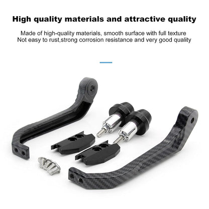 Vagary Bike Handlebar Hand Protector Black Carbon Metal Body Heavy Hand Protection Hand Lever Guard (Universal for Bike)
