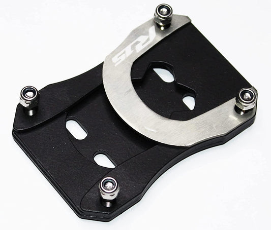 Vagary Side Stand Extender Base Stand Holder Compatible for Yamaha R15 (Silver)