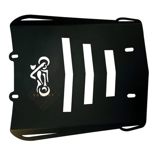 Vagary Back Seat Plate/Top Rack/Back Rest for Royal Enfield Meteor 350 (Black)