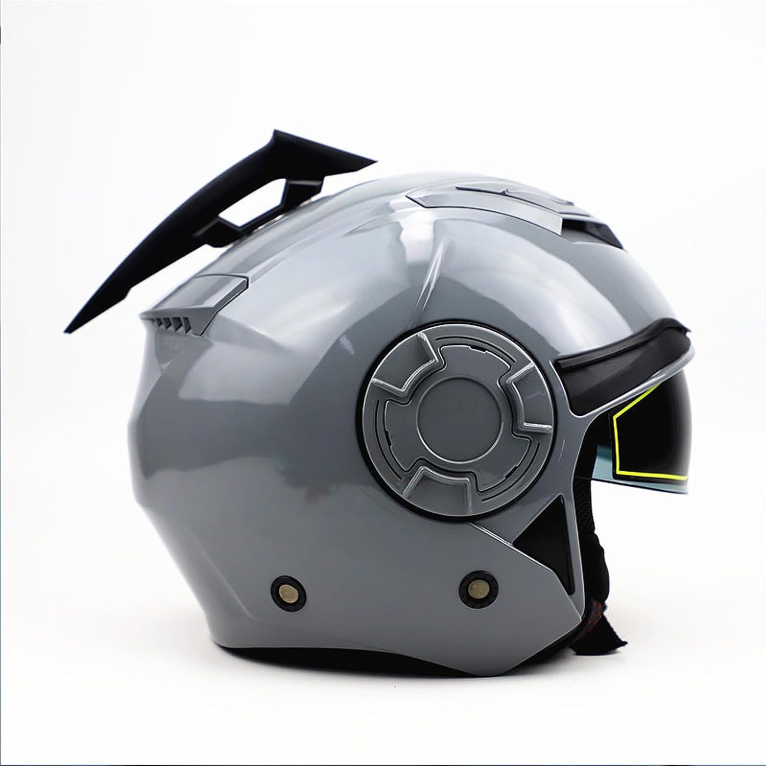 Vagary Wing Side Helmet Spoiler Aerodynamic Wing Dynamic Helmet Accessories, Helmet Punks, Helmet Wings (Grey)