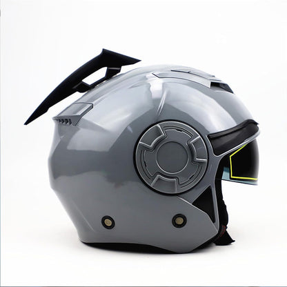 Vagary Wing Side Helmet Spoiler Aerodynamic Wing Dynamic Helmet Accessories, Helmet Punks, Helmet Wings (Grey)