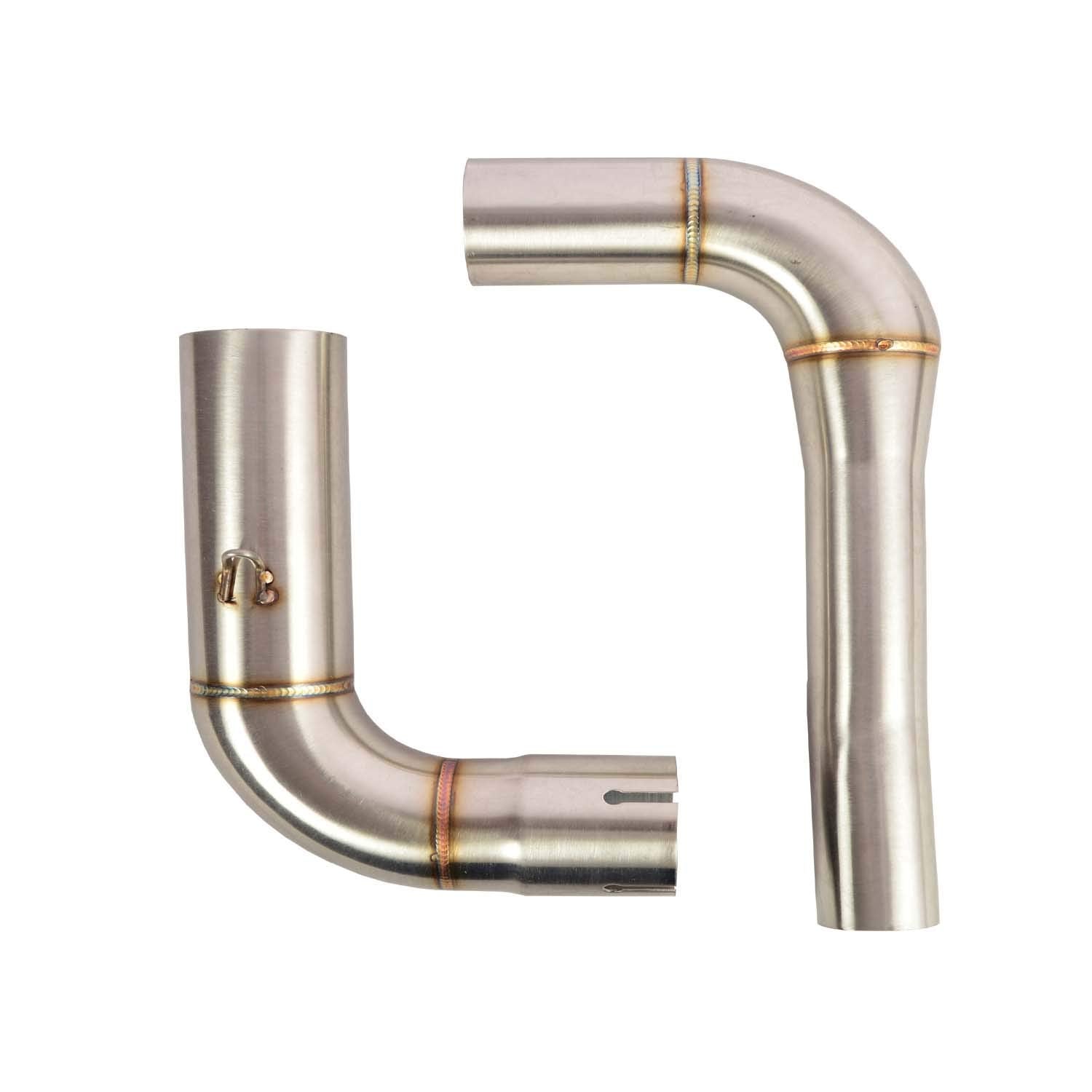 Vagary Impoted Stainless Steel High Performance Exhaust Middle Bend Pipe for Bajaj Pulsar NS 200 Bend & Dominar 400