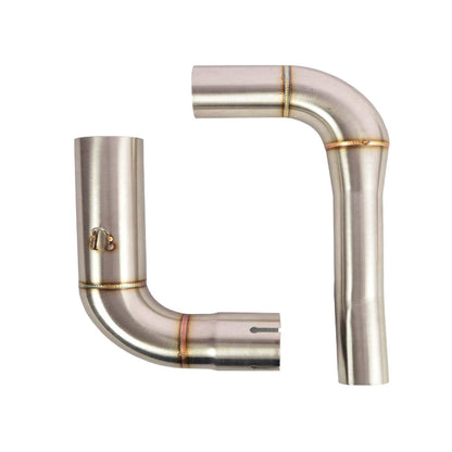 Vagary Impoted Stainless Steel High Performance Exhaust Middle Bend Pipe for Bajaj Pulsar NS 200 Bend & Dominar 400