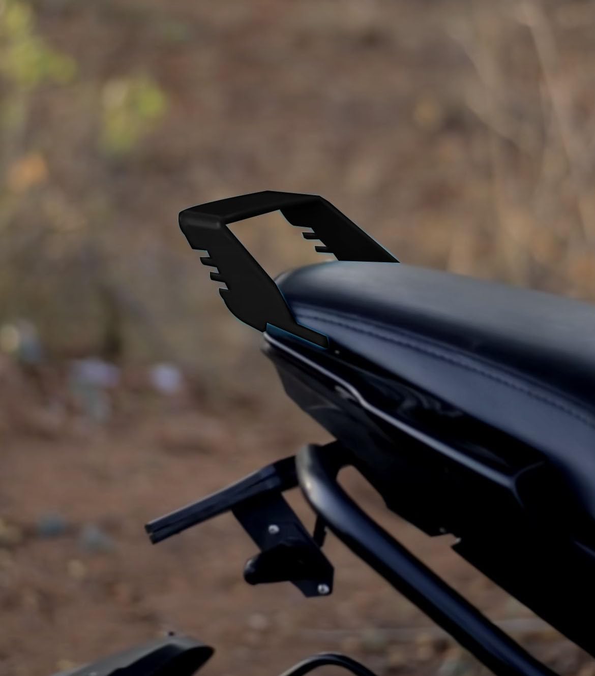 Vagary Tail Protector/Grab Rail for Yamaha MT 15 V1 & V2 (Black)