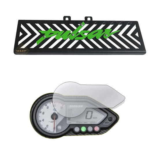 Vagary Metal Radiator Grill Guard With Meter Screen Guard for Bajaj Pulsar 220F