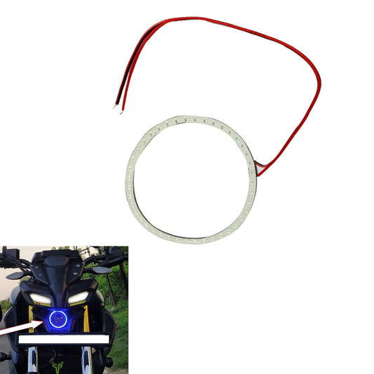 Vagary Headlight Angel Eyes Ring LED Light For Yamaha Mt 15 (Blue)