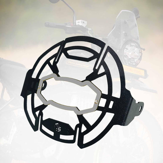 Vagary Matte Black Headlight Grill Compatible with RE Himalayan 450 (Black)