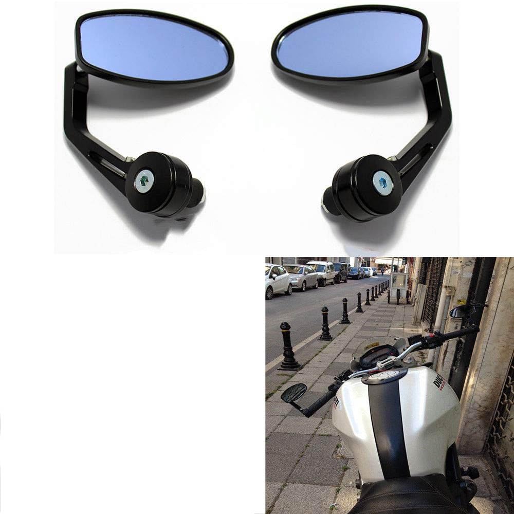 Vagary Aluminium Motorcycle Handlebar Mirrors for RE Bullet Classic 350, Hunter 350, Meteor 350, Reborn, GT 650, Duke 200 390, Pulsar 150 220