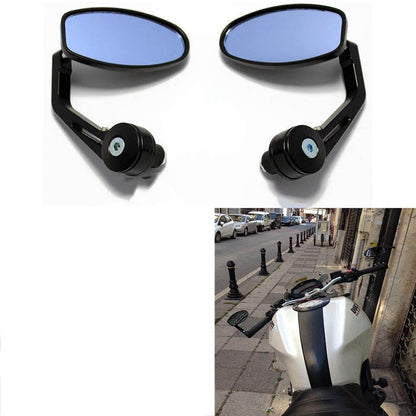 Vagary Aluminium Motorcycle Handlebar Mirrors for RE Bullet Classic 350, Hunter 350, Meteor 350, Reborn, GT 650, Duke 200 390, Pulsar 150 220