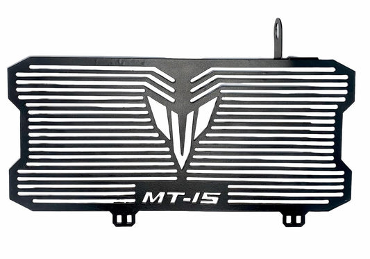 Vagary Stainless Steel Motorcycle Radiator Guard Protector Grill for MT15 (Black)