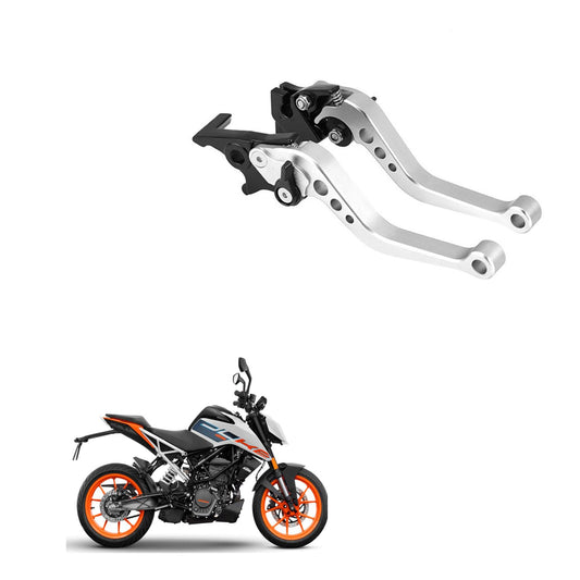 Vagary Silver Heavy Duty 6 Positions Adjustment Clutch Brake Lever for KTM Duke 390