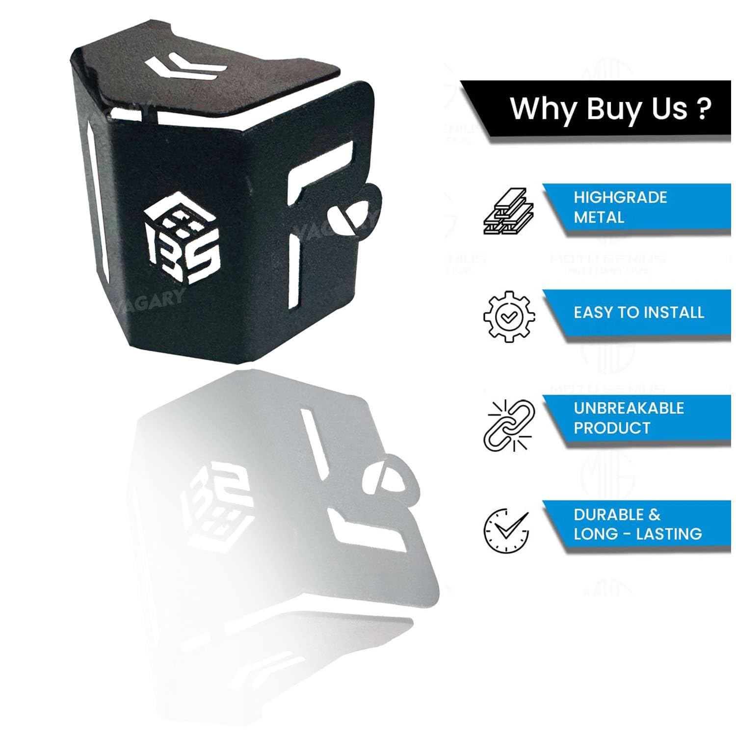 Vagary Combo For Himalayan 450 Bike Complete Black Accessories Combo kit | Rear Oil Container Guard | Side Stand Extender & Master Cylinder Guard (Pack of 3)