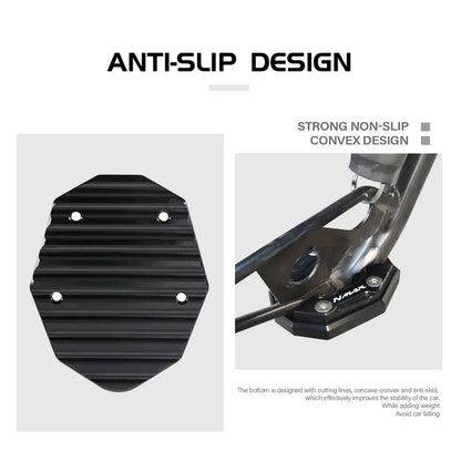 Vagary CNC Kickstand Side Stand Extender for Yamaha Aerox 155 (Black)