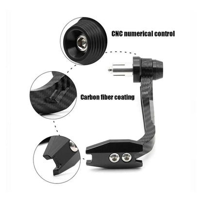 Vagary Bike Handlebar Hand Protector Black Carbon Metal Body Heavy Hand Protection Hand Lever Guard (Universal for Bike)