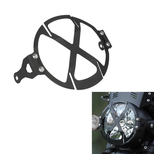 Vagary Premium Matte Black Headlight Grill Compatible with RE Hunter 350 (Black)