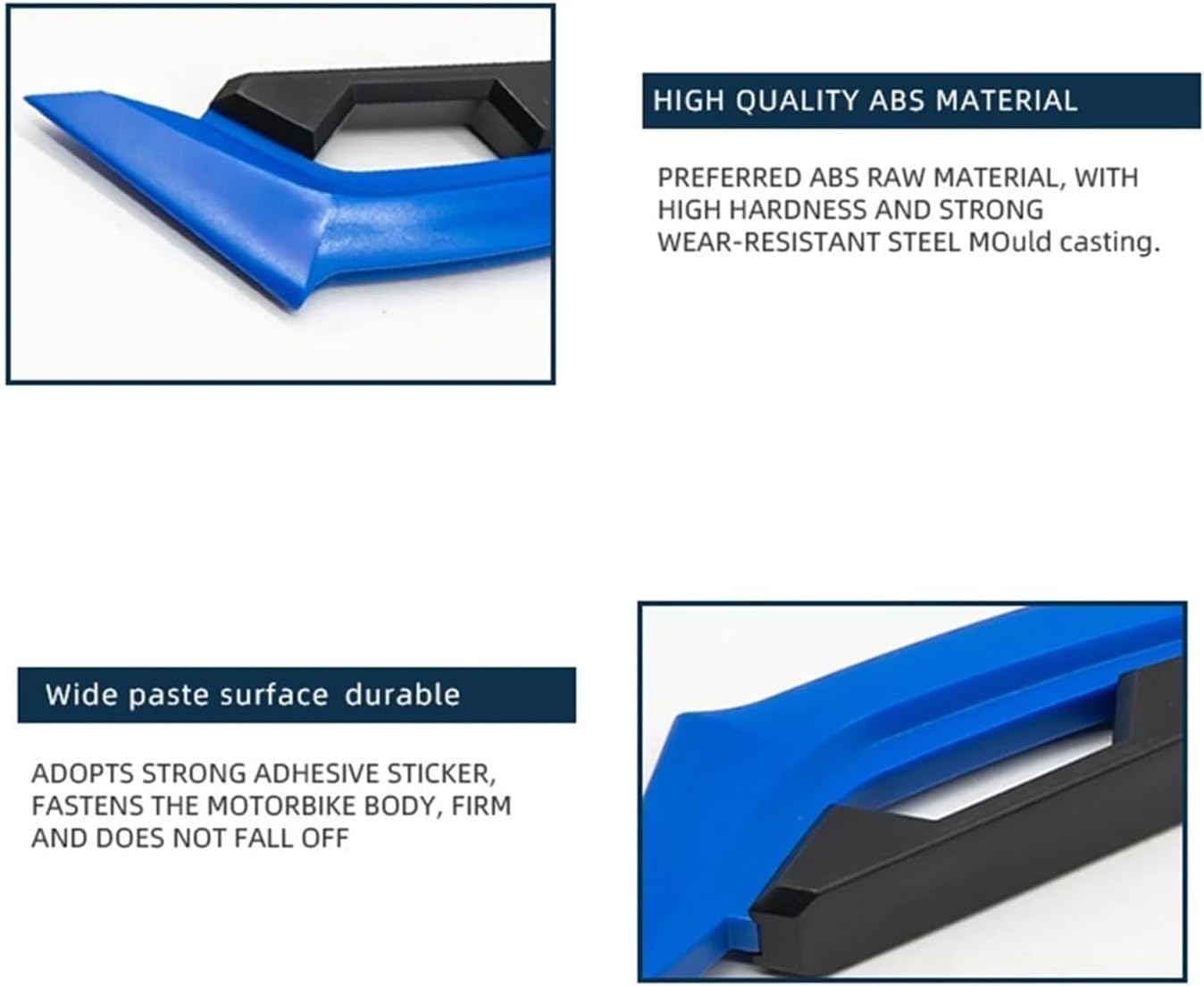 Vagary Wing Side Helmet Spoiler Aerodynamic Wing Dynamic Helmet Accessories, Helmet Punks, Helmet Wings (Blue)