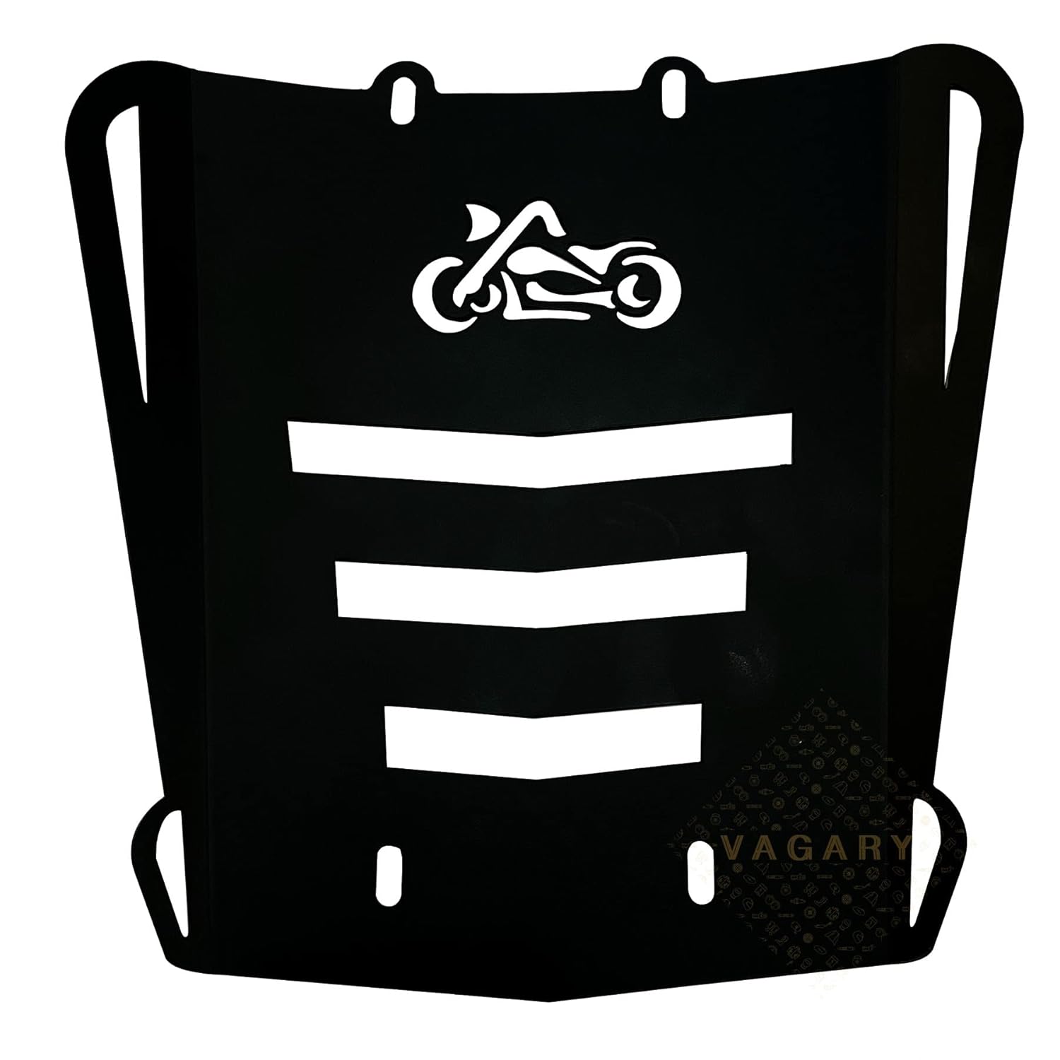 Vagary Back Seat Plate/Top Rack/Back Rest for Royal Enfield Meteor 350 (Black)