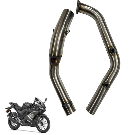 Vagary Bend Pipe for Yamaha R15 V3/ R15 M/ MT15 (BS6) Yamaha R15 Full Exhaust System (Stainless Steel)