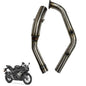 Vagary Bend Pipe for Yamaha R15 V3/ R15 M/ MT15 (BS6) Yamaha R15 Full Exhaust System (Stainless Steel)