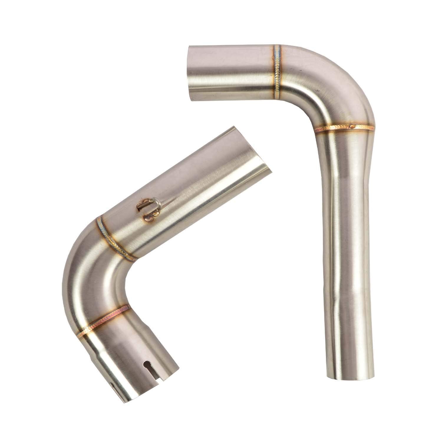 Vagary Impoted Stainless Steel High Performance Exhaust Middle Bend Pipe for Bajaj Pulsar NS 200 Bend & Dominar 400