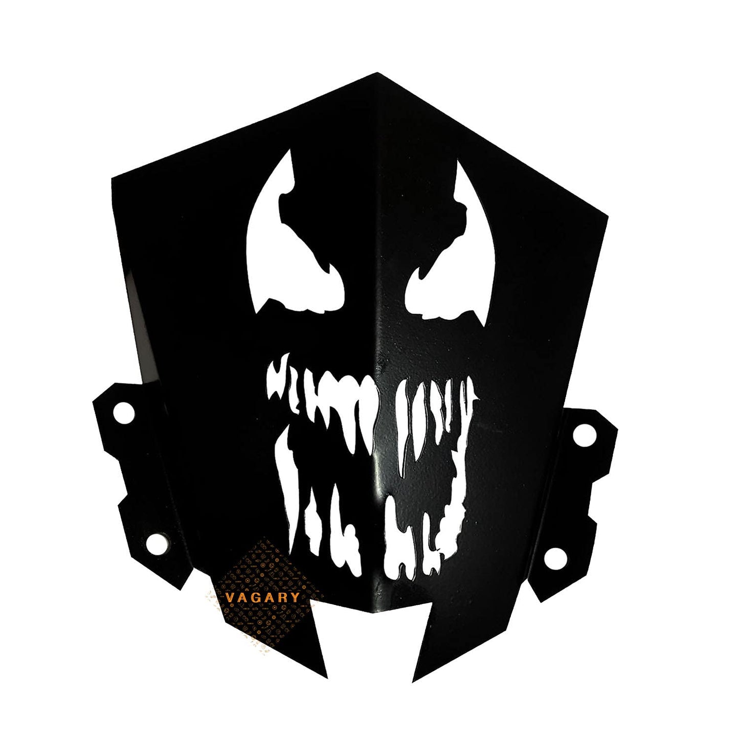 Vagary Yahama MT 15 Metal Visor Scary Skull Design Windshield Visor Bike Headlight Visor