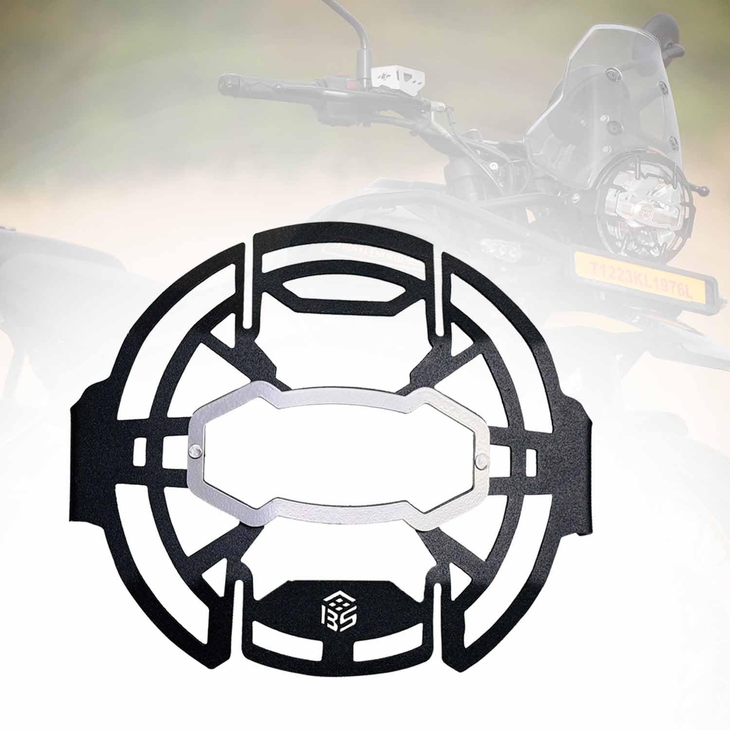 Vagary Matte Black Headlight Grill Compatible with RE Himalayan 450 (Black)