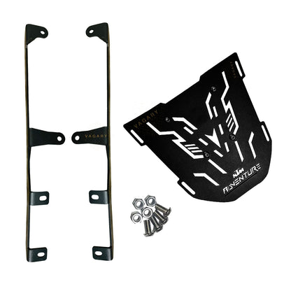 Vagary Back Rack/Top Rack Carrier Plate Expedition for Luggage Backrest for KTM Adventure 250/390 (Black)
