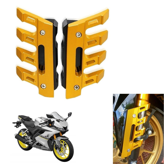 Vagary Golden CNC Shocker Protector Front Fender Slider Guard for Yamaha R15 V3