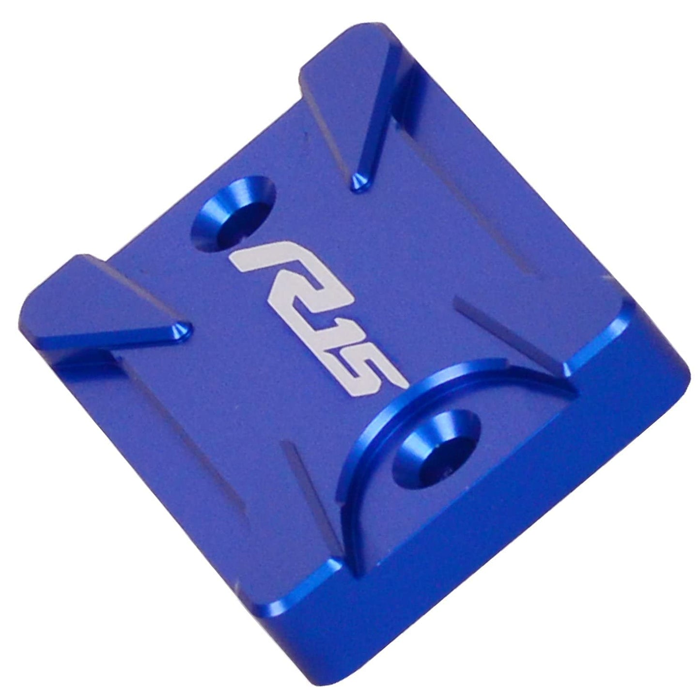 Vagary CNC Aluminium Alloy Disc Brake Fluid Reservoir Cap Cover For Yamaha R15 V4 (Blue)