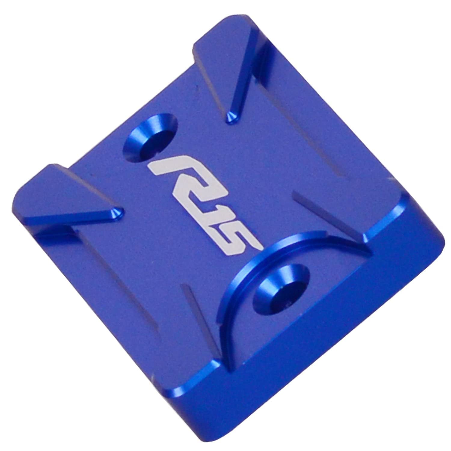 Vagary CNC Aluminium Alloy Disc Brake Fluid Reservoir Cap Cover For Yamaha R15 V4 (Blue)