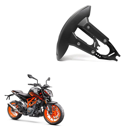 Vagary Motorcycle Rear Mud Guard Splash Guard for KTM Duke 250, 390 (Black)