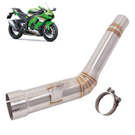 Vagary Superbike Bend Pipe For Kawasaki Ninja ZX 10R 2021-2025 Stock Muffler Modified Exhaust Mid Link Pipe