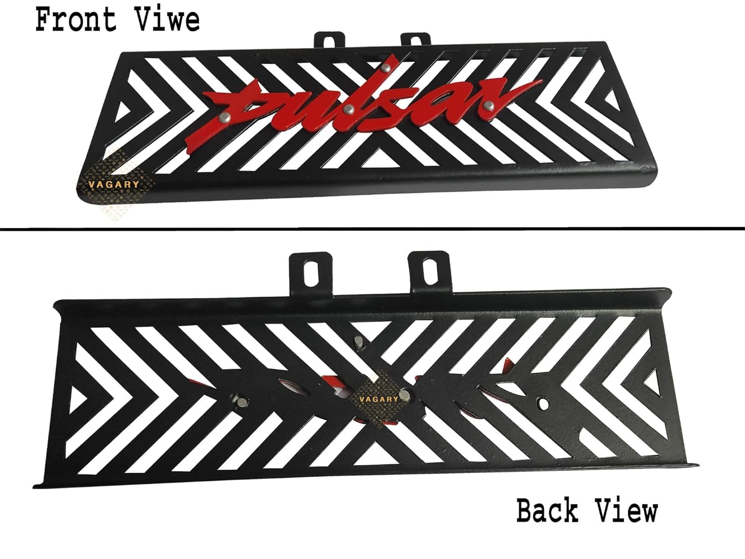 Vagary Metal Radiator Grill Guard With Meter Screen Guard for Bajaj Pulsar 220F (Red)