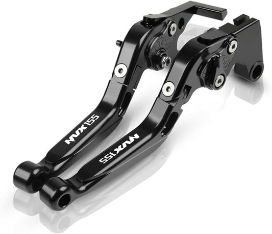 Vagary CNC Aluminium Foldable Retractable Brake Clutch Lever for Yamaha Aerox 155 (Black)