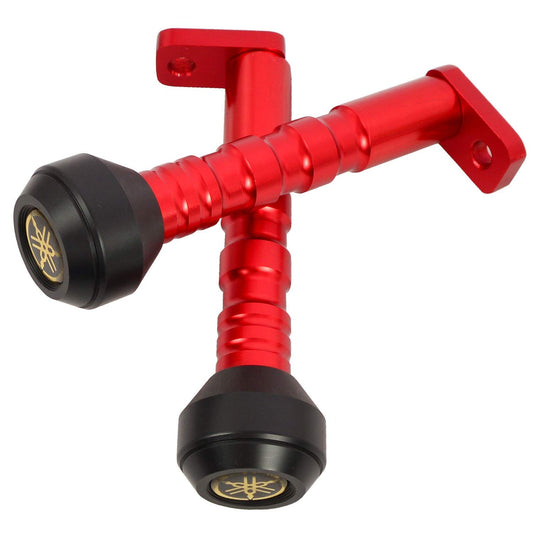 Vagary CNC Frame Slider Crash Protector for Yamaha R15 V3, MT 15 Motorcycle_RED