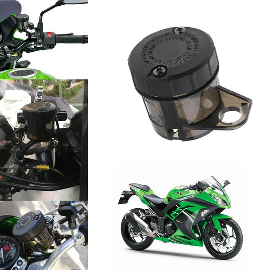 Vagary Bike Front Bike Oil Can Brake Clutch tank Fluid Reservoir Oil Tank for Kawasaki Ninja 300 (Black)