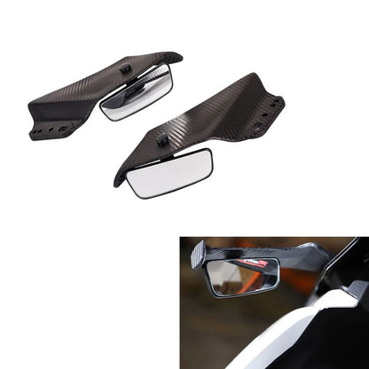 Vagary Anti Glare 360 Adjustable Rear View Mirrors Wings Mirror for Yamaha R15 V3, V4, R15M, Ninja 300 (Black)