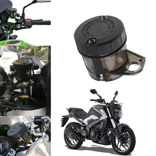 Vagary Bike Front Bike Oil Can Brake Clutch tank Fluid Reservoir Oil Tank for Bajaj Dominar 250/400 (Black)