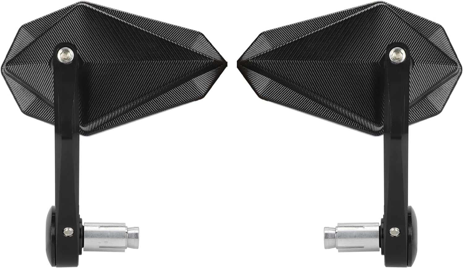 Vagary AdjustableBar End Convex Mirrors 7/8'' 22mm Handlebar Rearview Mirror Compatible with RE Bikes Meteor Hunter 350 Interceptor 650 Reborn Classic 350 Super Meteor 650 Black Aluminium Heavy