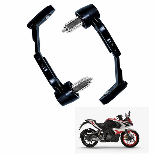 Vagary Brake Clutch Lever Guard Handlebar Protectors 7/8” 22MM CNC Alloy with Adjustable Angle Length (Black)